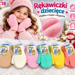 Rękawiczki dziecięce miękkie ciepłe wygodne mix kolorów