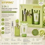 Zestaw prezentowy SIYIPING 3w1 perfumy balsam błyszczyk zielony