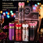 Mgiełka do ciała story of love 250 ml z różowym złotym korkiem