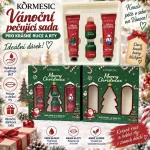 Zestaw kosmetyków świątecznych Kormesic krem do rąk i maska do ust