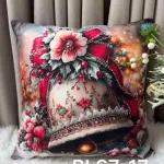 Poszewka na poduszkę świąteczna 40x40 cm z motywem dzwonka