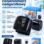 Automatyczny ciśnieniomierz nadgarstkowy z komunikatami głosowymi po polsku