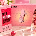Perfumy 919 HÉROS Youthful Vitality 2x50ml zestaw różowy