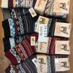 Skarpety Alpaca Natur we wzory, rozmiary 35-42, 100% alpaka