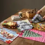 Ścierki z mikrofibry mix wzorów 40x60 cm świąteczne