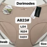 Beżowe majtki damskie Dorimodes rozmiar L jedwabne