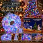 Lampki choinkowe LED 2500 LED 100 m multikolor z pilotem