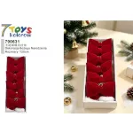 Dekoracja Bożonarodzeniowa 120cm czerwona kokarda 7Toys kolorów