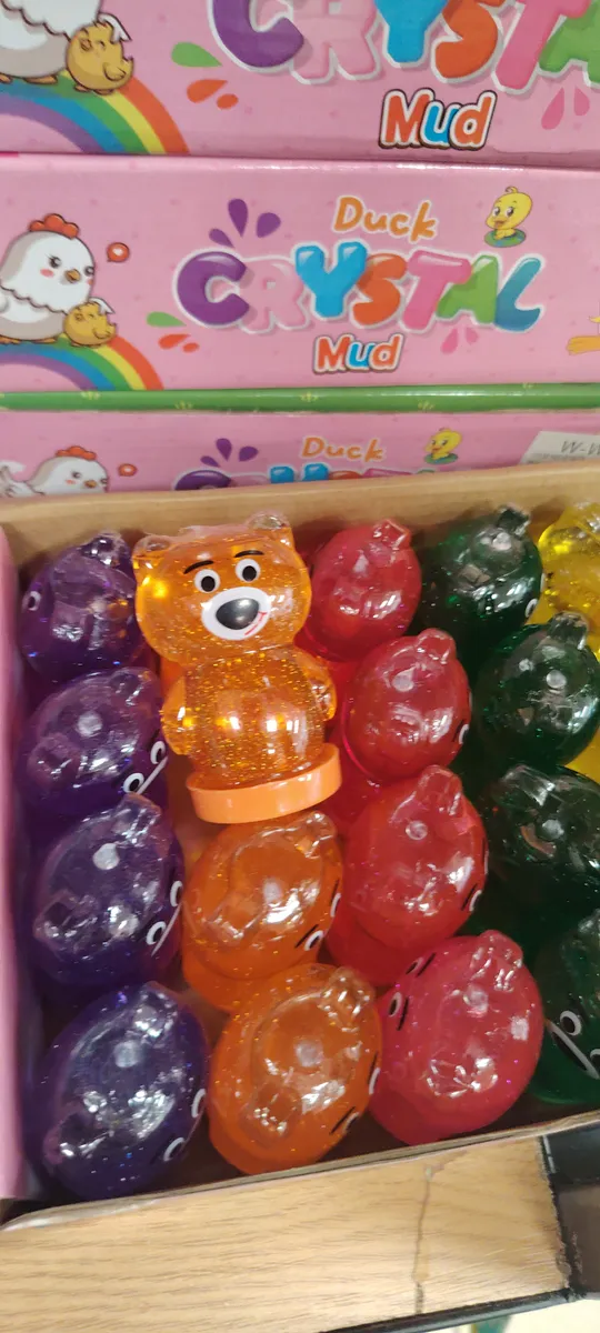 Zabawka Slime Crystal Mud w kształcie misia i jajek, mix kolorów