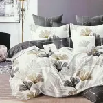 Komplet pościeli 3D 100% satyna bawełniana 200x220 cm wzór liście