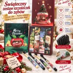 Świąteczny zestaw szczoteczek do zębów z miękkim włosiem 4 sztuki