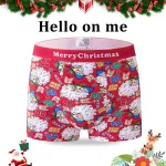 bokserki męskie czerwone merry christmas świąteczne wzory