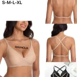 Biustonosz Magnolia beżowy z regulowanymi ramiączkami S-XL