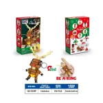 Klocki Christmas Elk Pendant 2w1 brelok renifer 66 elementów
