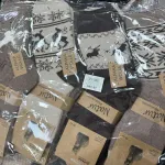 Skarpety damskie z alpaki termiczne 39-42 naturalne wzory