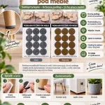 Samoprzylepne podkładki filcowe pod meble szaro-brązowe 12 szt.