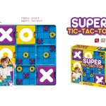 Super Tic-Tac-Toe gra planszowa edukacyjna kolorowa 25x25 cm
