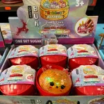 Squishy Bun zabawka sensoryczna z brokatem pomarańczowa