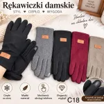 Rękawiczki damskie ciepłe z obsługą telefonu LGC Fashion