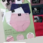 Majtki damskie bawełniane z koronką 3XL-5XL pastelowe kolory