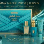Zestaw zapachowy V.V.LOVE Velvet Embrace turkusowy luksus