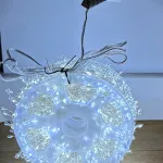 Lampki choinkowe LED zimny biały 2400 LED 100 m + 1,5 m przewodu