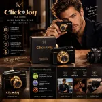 Perfum camera for men click & joy czarno-złoty 50 ml