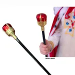 Laska Korona Czerwona Złota z Czarnym Trzonem 60 cm