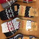 Skarpety Alpaca Wool Natur wzór śnieżynki mix kolorów 35-42