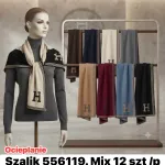 Szalik ocieplany mix kolorów z dużą literą H