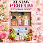 Zestaw perfum prezentowy 3 wyjątkowe zapachy kwiatowe