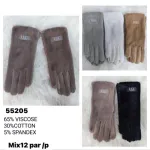 Rękawiczki damskie z mikrofibry 65% wiskoza, mix kolorów