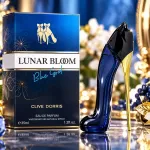 Perfumy Lunar Bloom Blue God 35ml flakon szpilka granatowo-złoty