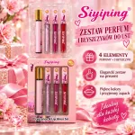Siyiping zestaw perfum i błyszczyków do ust 4 elementy różowy