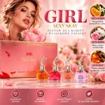 Zestaw perfum girl sexy skay 4 x 30 ml różowy elegancki