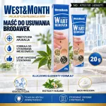 West&Month Maść do Usuwania Brodawek 20g z Ekstraktami Roślinnymi