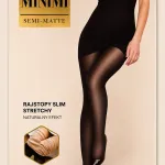 Rajstopy slim stretch naturalny efekt czarne 1/2S-M