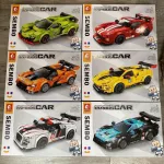 Zabawki klocki Sembo Famous Car zestaw 6 aut wyścigowych 324-341 elementów