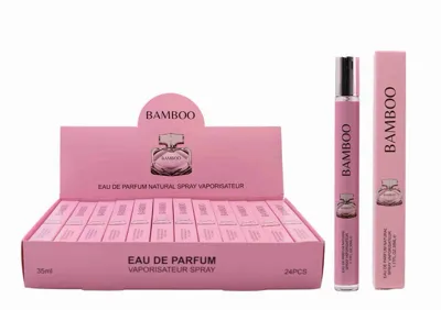 różowa perfumetka Bamboo 35 ml w atomizerze, opakowanie zbiorcze 24 sztuki