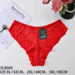 Czerwone koronkowe majtki damskie Love Magnolia rozmiar XL-3XL