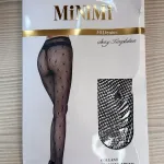 Rajstopy MiniMi Sexy Temptation 30 Den czarne z wzorem serc