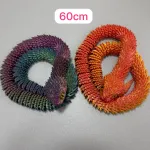 Elastyczna zabawka wąż 60 cm kolorowa imitacja łusek