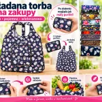 Składana torba na zakupy wielorazowa z etui mix wzorów