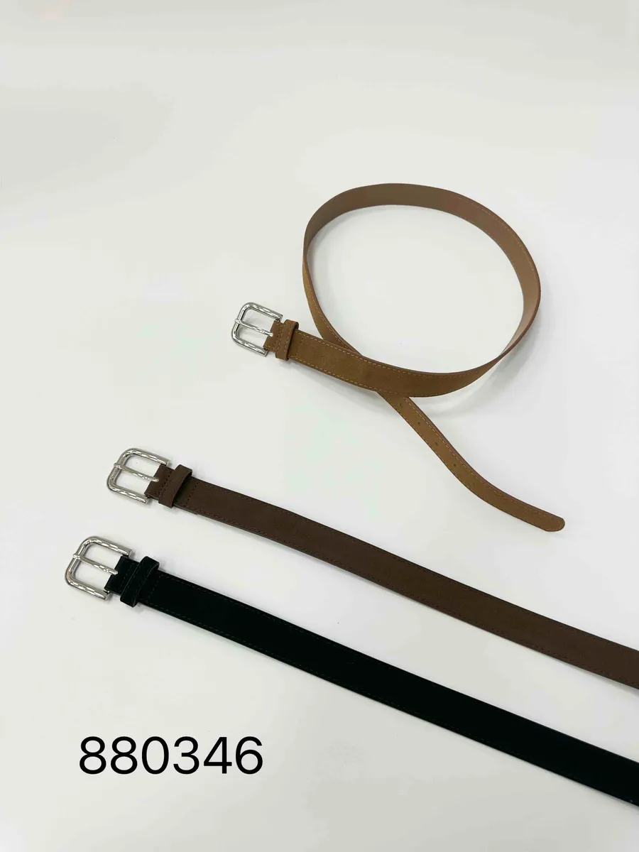 Zestaw pasków damskich skórzanych w kolorach czarnym, brązowym i camel