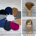 Czapka bawełniana mix kolorów 12 sztuk uniwersalna