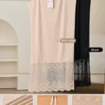 Sukienka damska z koronką nylonowa beżowa i czarna regulowane ramiączka