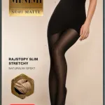 Rajstopy MiNiMi Semi Matte Slim Stretchy czarne S/M L/XL