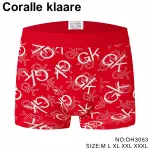 Bokserki męskie czerwone z nadrukiem Coralle klaare rozmiar M