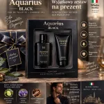 Aquarius Black zestaw perfum i żelu pod prysznic dla mężczyzn