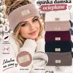 Opaska damska ocieplana LGC Vogue miękka i elastyczna